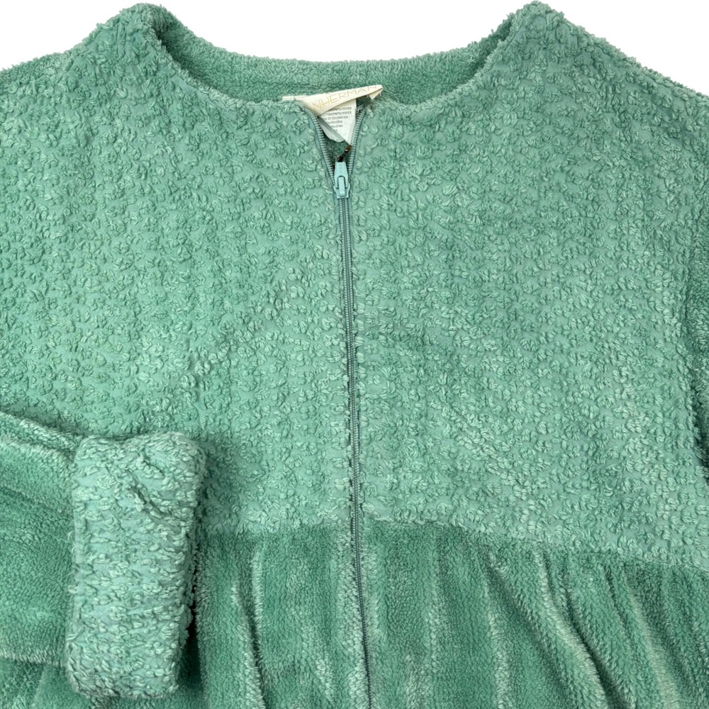 Stan Herman Women Large Robe Soft Terry Cloth Cottage Cozy Loungewear Grandma